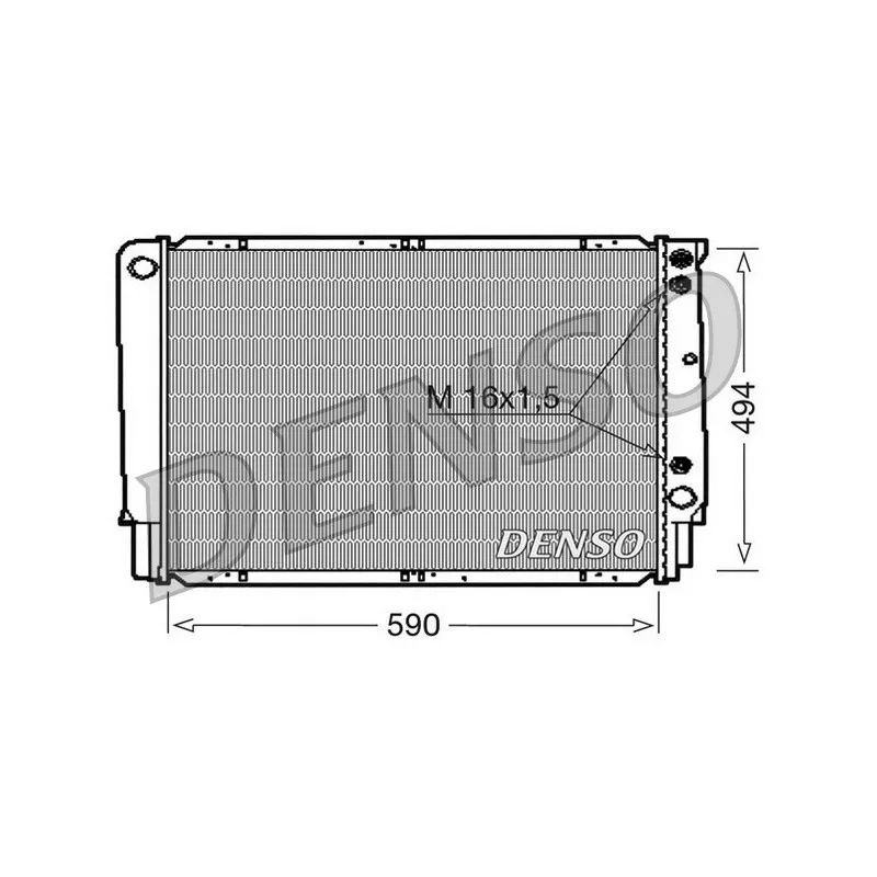 Radiateur, refroidissement du moteur DENSO DRM33053