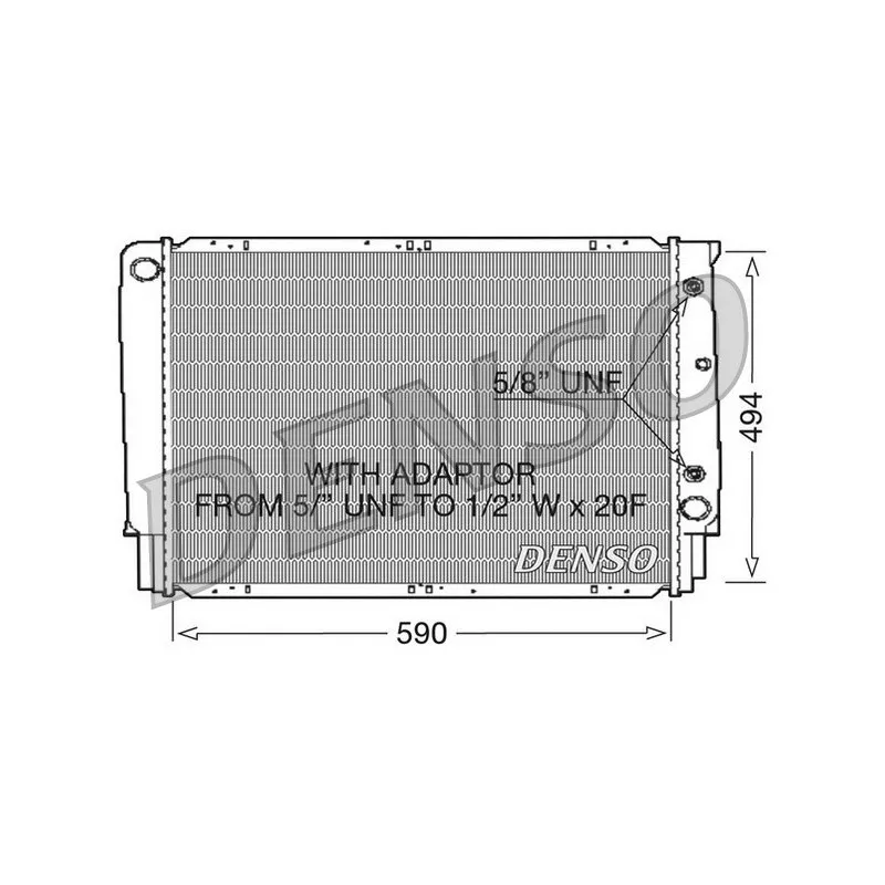 Radiateur, refroidissement du moteur DENSO DRM33054
