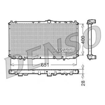 Radiateur, refroidissement du moteur DENSO DRM33060