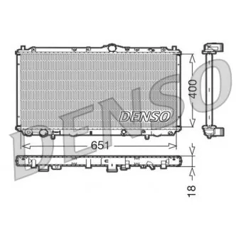 Radiateur, refroidissement du moteur DENSO DRM33061