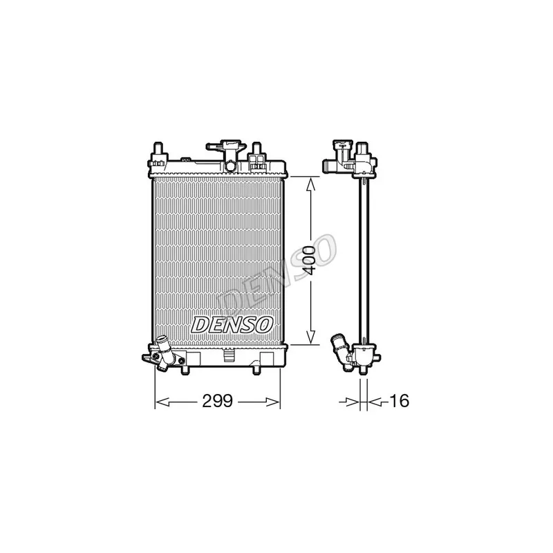 Radiateur, refroidissement du moteur DENSO DRM35003