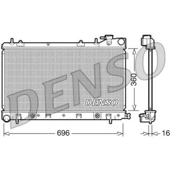 Radiateur, refroidissement du moteur DENSO