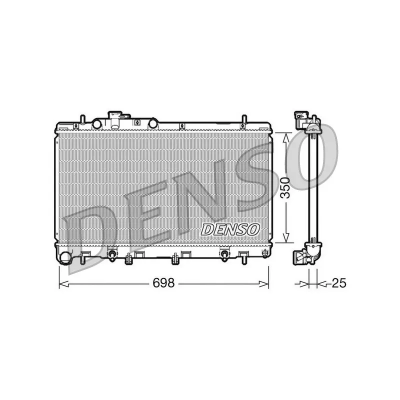 Radiateur, refroidissement du moteur DENSO DRM36011