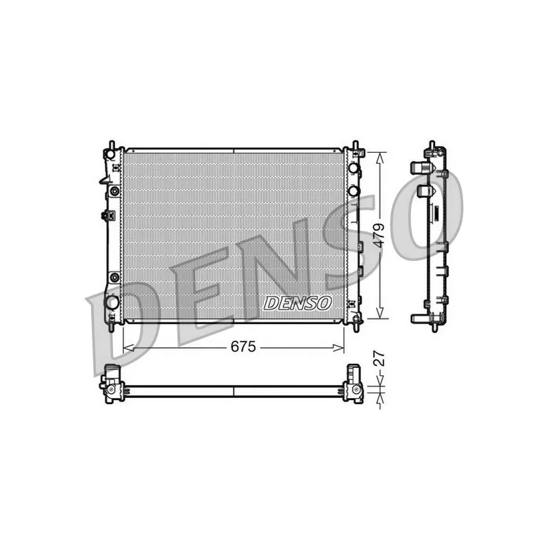 Radiateur, refroidissement du moteur DENSO DRM36012