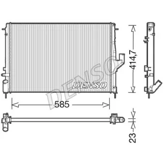 Radiateur, refroidissement du moteur DENSO DRM37001