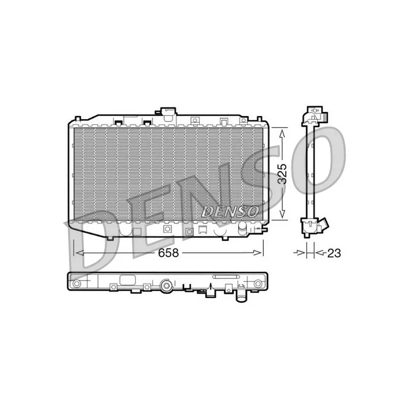 Radiateur, refroidissement du moteur DENSO DRM40002
