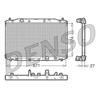 Radiateur, refroidissement du moteur DENSO