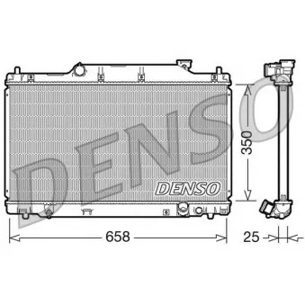 Radiateur, refroidissement du moteur DENSO DRM40007