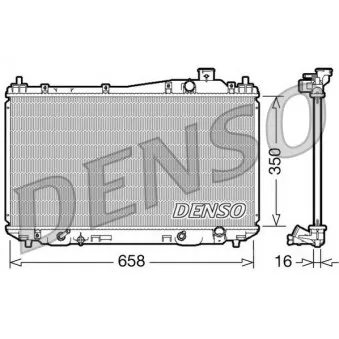 Radiateur, refroidissement du moteur DENSO DRM40008