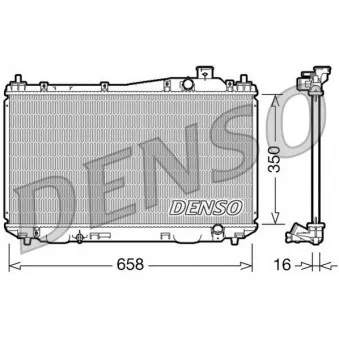 Radiateur, refroidissement du moteur DENSO DRM40009