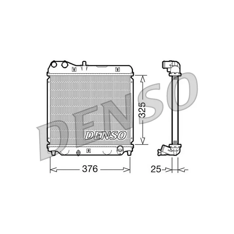 Radiateur, refroidissement du moteur DENSO DRM40015