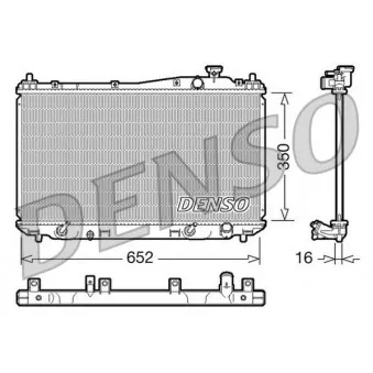 Radiateur, refroidissement du moteur DENSO DRM40019