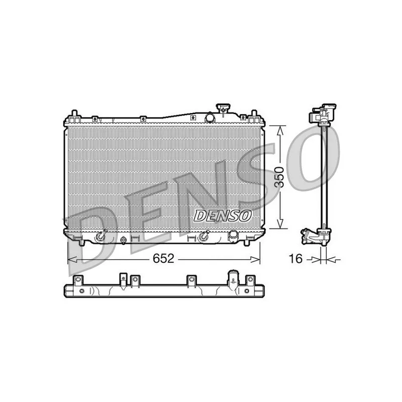 Radiateur, refroidissement du moteur DENSO DRM40019