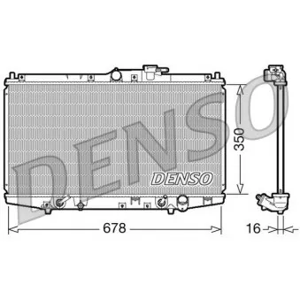 Radiateur, refroidissement du moteur DENSO DRM40020