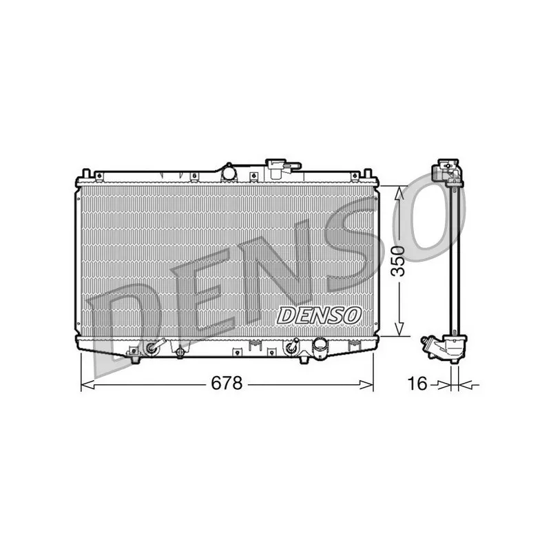 Radiateur, refroidissement du moteur DENSO DRM40020