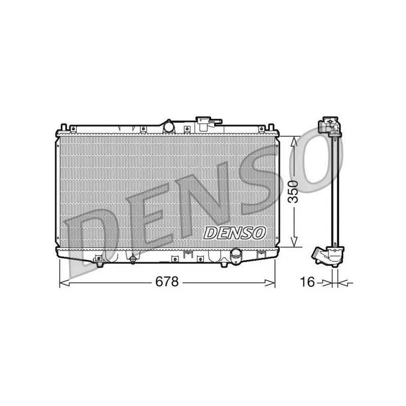 Radiateur, refroidissement du moteur DENSO DRM40021