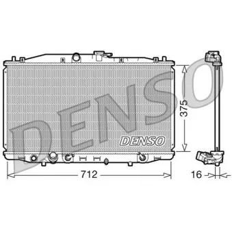 Radiateur, refroidissement du moteur DENSO DRM40022
