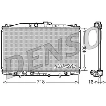 Radiateur, refroidissement du moteur DENSO DRM40023