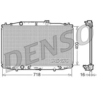 Radiateur, refroidissement du moteur DENSO DRM40024