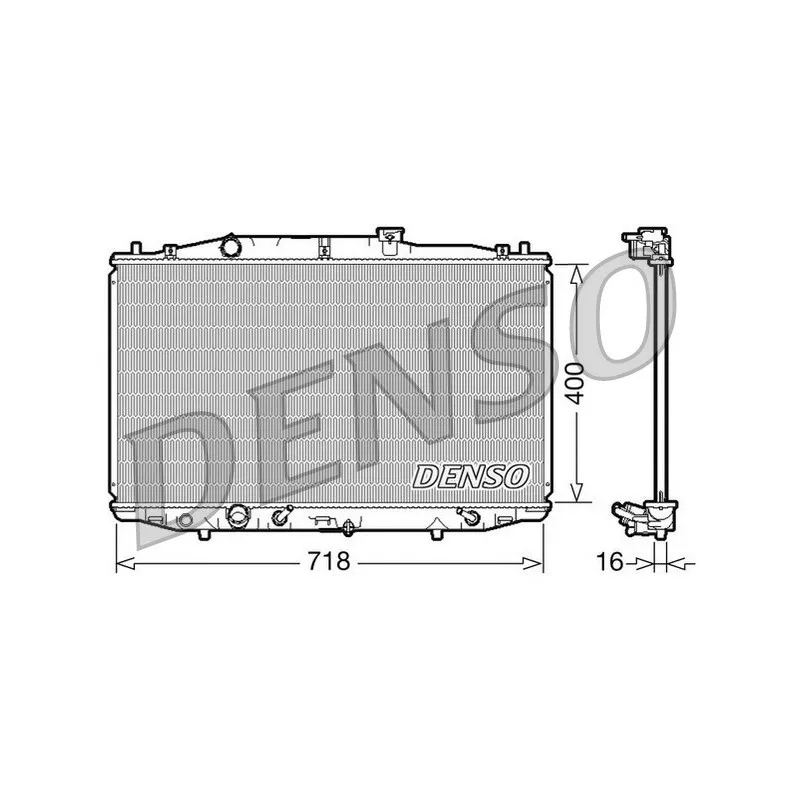 Radiateur, refroidissement du moteur DENSO DRM40024