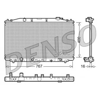 Radiateur, refroidissement du moteur DENSO DRM40025