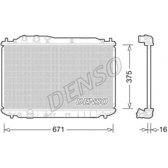Radiateur, refroidissement du moteur DENSO DRM40028