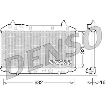 Radiateur, refroidissement du moteur DENSO DRM40031