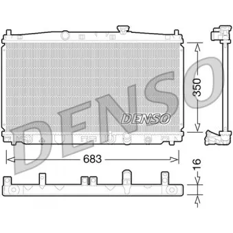Radiateur, refroidissement du moteur DENSO