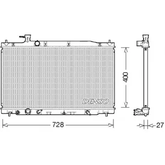 Radiateur, refroidissement du moteur DENSO