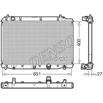 Radiateur, refroidissement du moteur DENSO