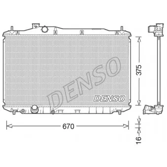 Radiateur, refroidissement du moteur DENSO