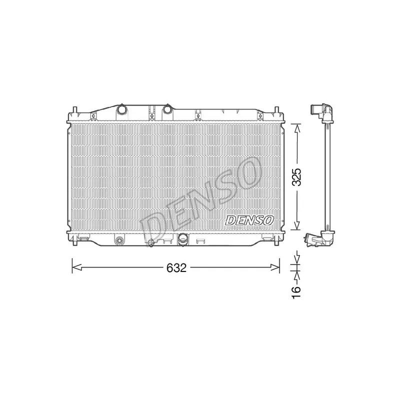 Radiateur, refroidissement du moteur DENSO DRM40043