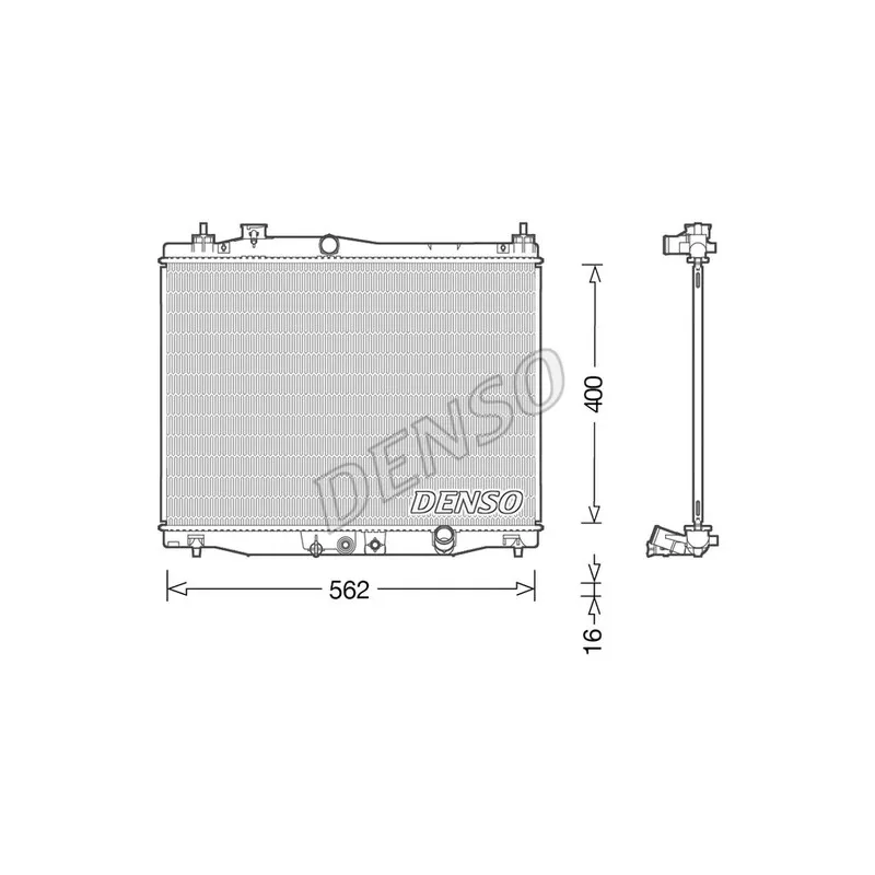 Radiateur, refroidissement du moteur DENSO DRM40046