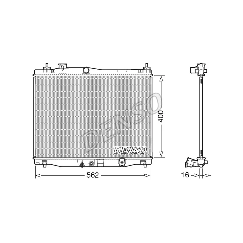 Radiateur, refroidissement du moteur DENSO DRM40047
