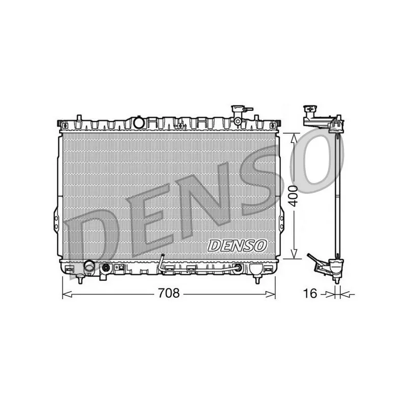 Radiateur, refroidissement du moteur DENSO DRM41002