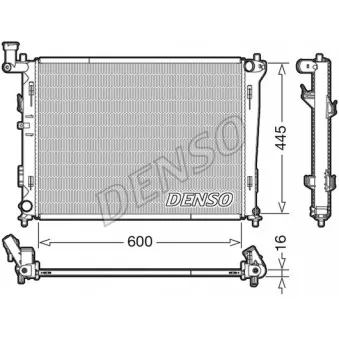 Radiateur, refroidissement du moteur DENSO DRM41004