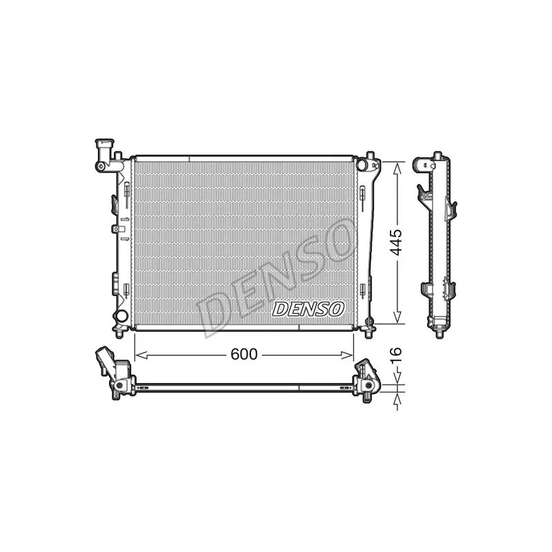 Radiateur, refroidissement du moteur DENSO DRM41004