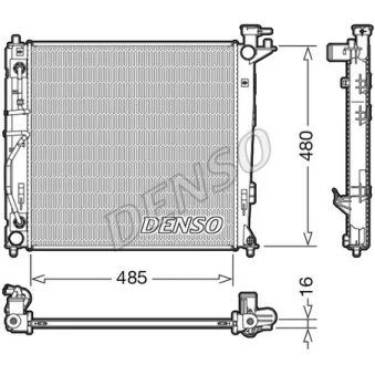 Radiateur, refroidissement du moteur DENSO