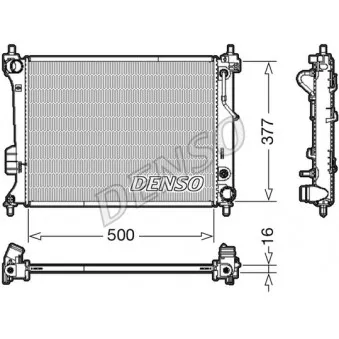 Radiateur, refroidissement du moteur DENSO DRM41013