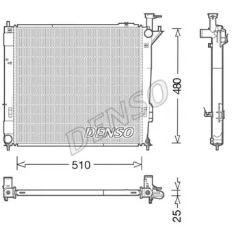 Radiateur, refroidissement du moteur DENSO