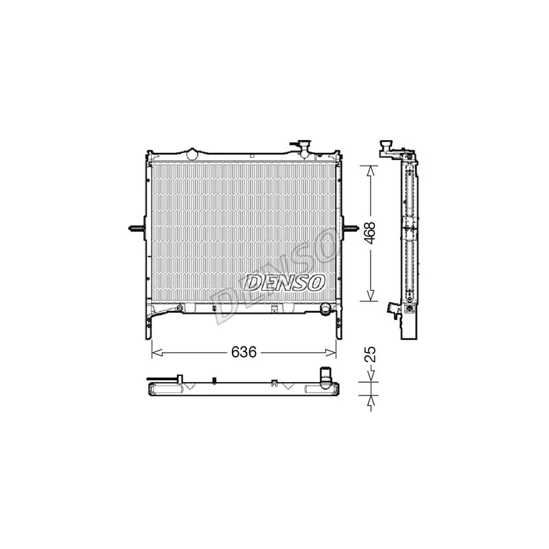 Radiateur, refroidissement du moteur DENSO DRM43001