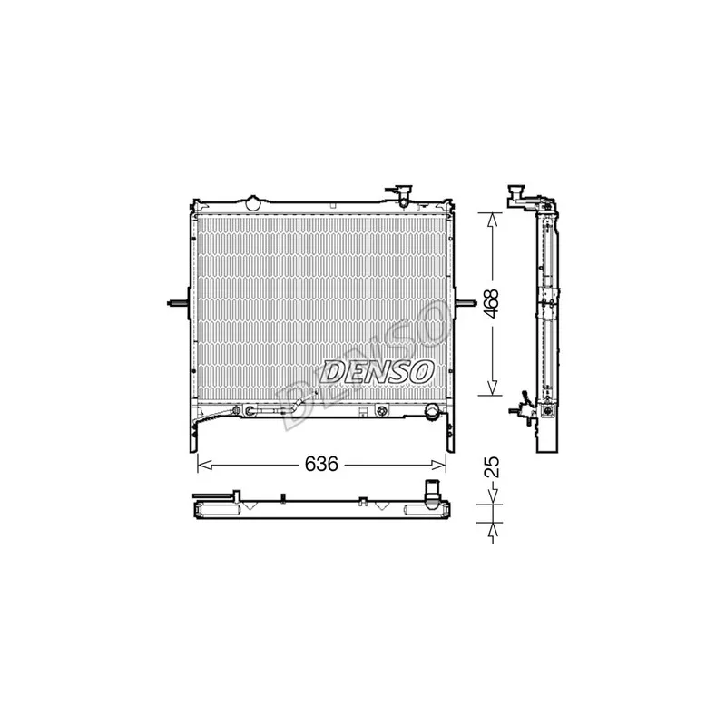 Radiateur, refroidissement du moteur DENSO DRM43002