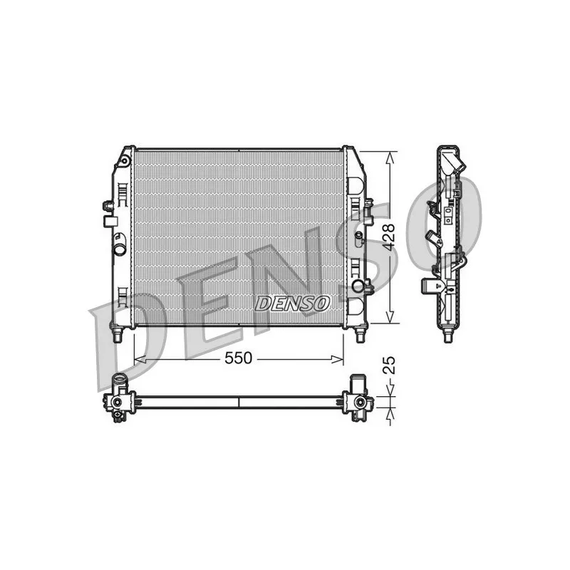 Radiateur, refroidissement du moteur DENSO DRM44008
