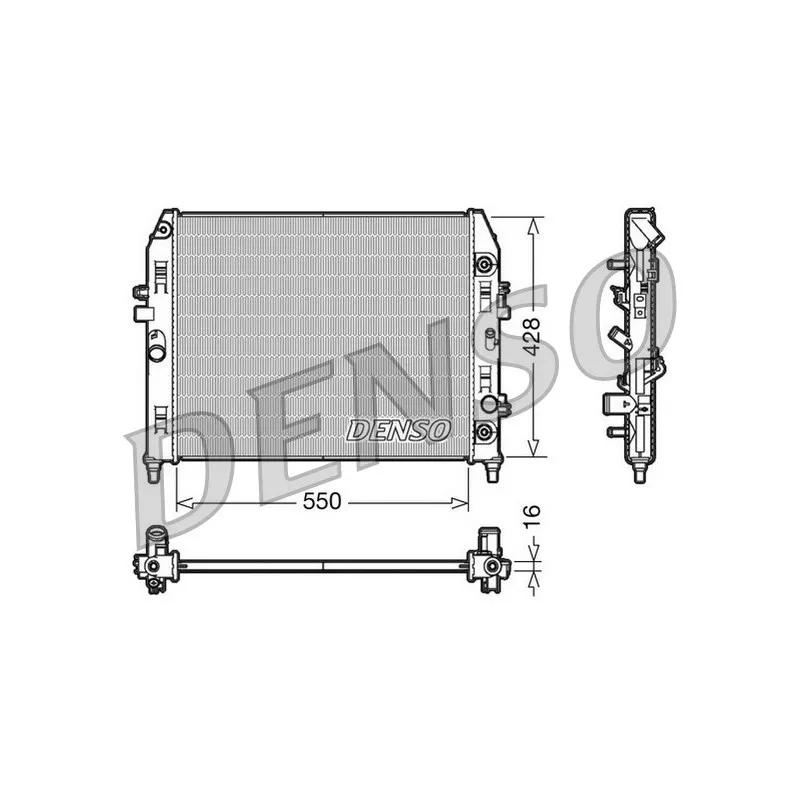 Radiateur, refroidissement du moteur DENSO DRM44009