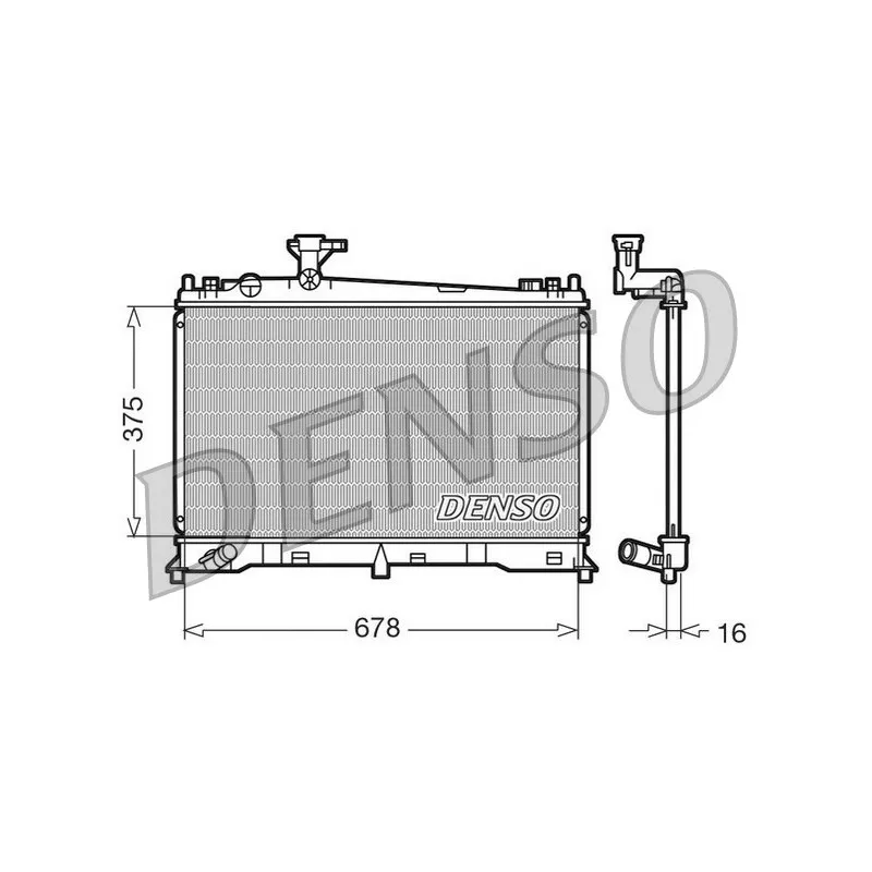 Radiateur, refroidissement du moteur DENSO DRM44010