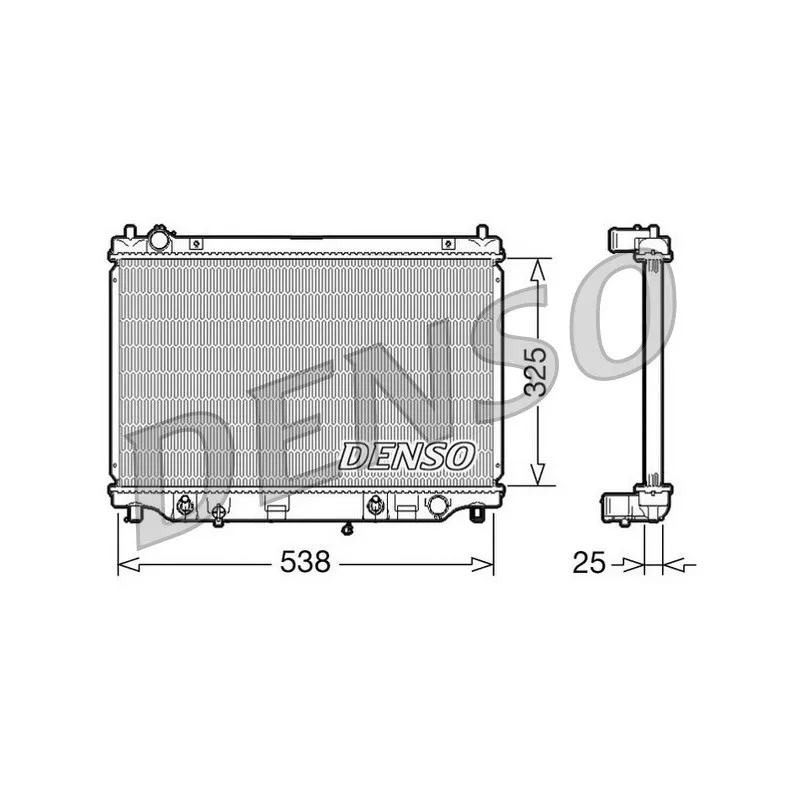 Radiateur, refroidissement du moteur DENSO DRM44014