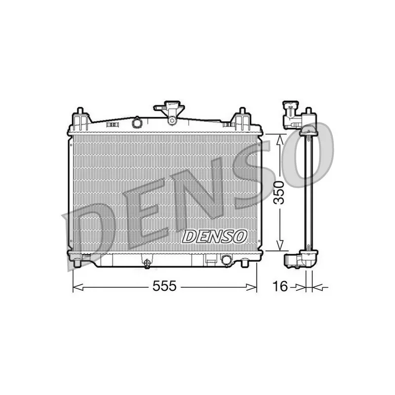 Radiateur, refroidissement du moteur DENSO DRM44016
