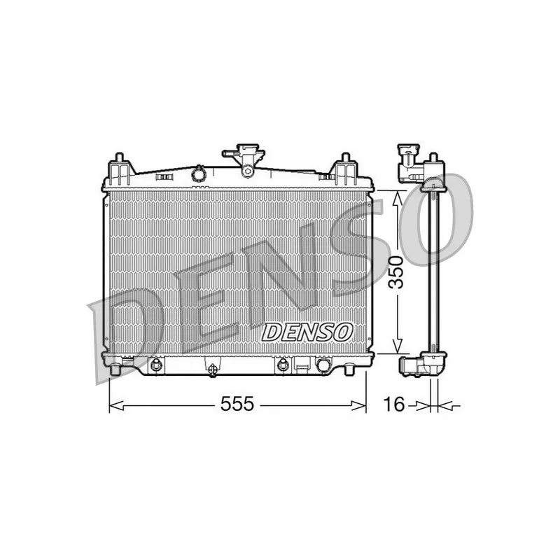 Radiateur, refroidissement du moteur DENSO DRM44018