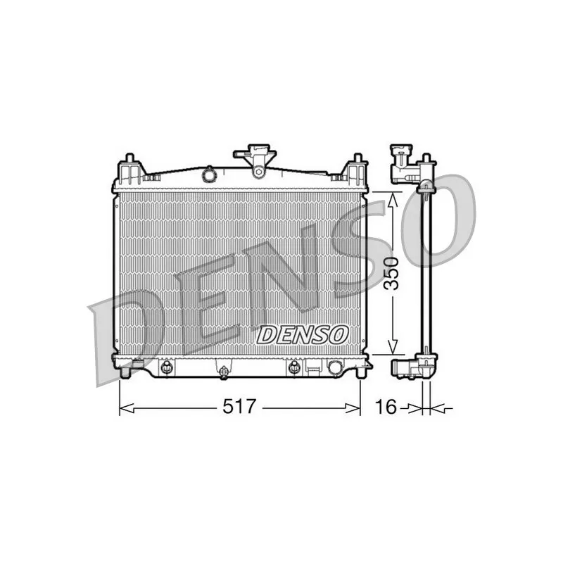 Radiateur, refroidissement du moteur DENSO DRM44019
