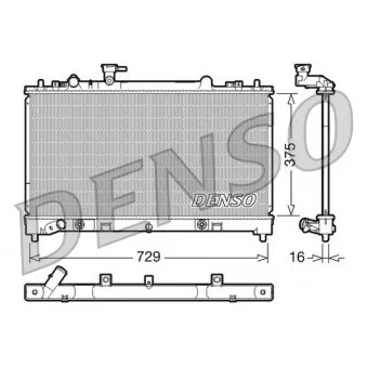 Radiateur, refroidissement du moteur DENSO DRM44022
